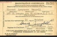 Draft Registration Certificate, front