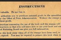 Ration book three, back