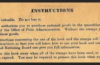 Ration book three, back