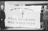 Four Freedoms war bond show, June 1943