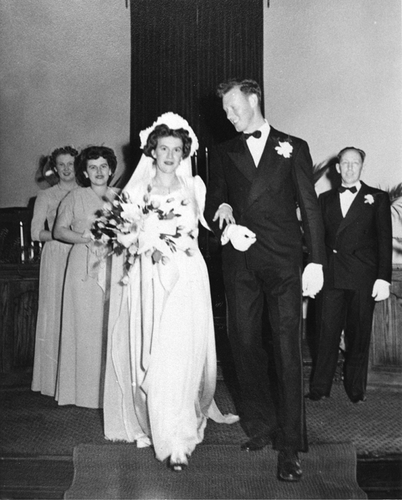 wwii wedding dress