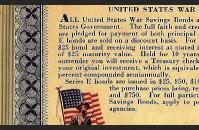 War Bond Stamp Book, back